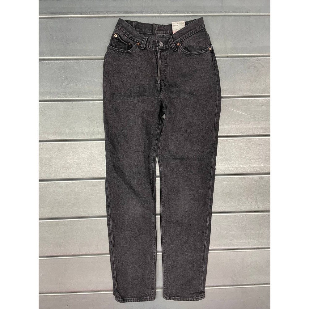 Levis 501 Jeans Size‎ 24x32 Black Regular Fit Straight Leg Button Fly